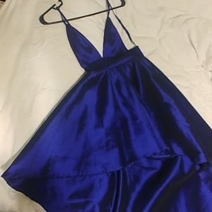Royal blue high low